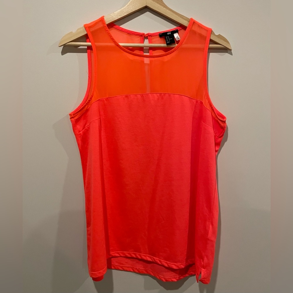 Coral Tank with Mesh Detail